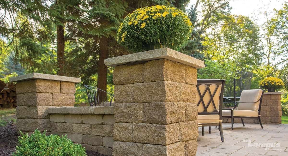 Column Caps for your retain wall in limestone natural