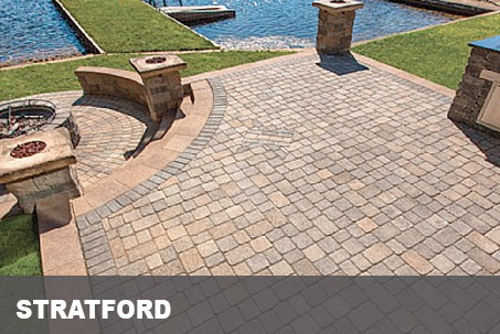 Stratford pavers are gently rounded at the corners.